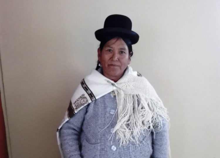 La partera Ana Choque, representante departamental de sus colegas en La Paz. Foto: Ana Choque